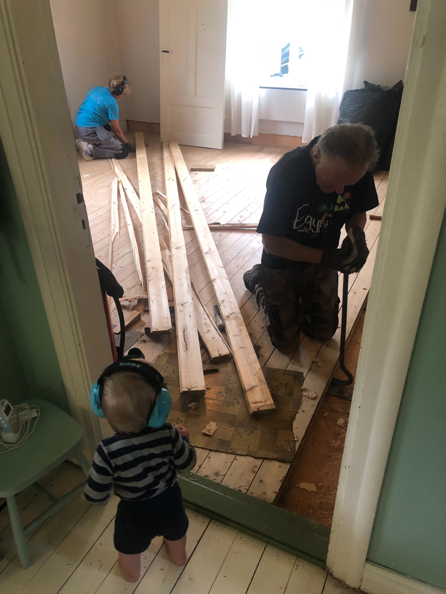 Rivandet var ett faktum när pappa kom.